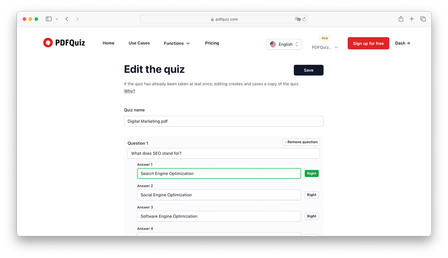 online testmaker for students and teachers using AI